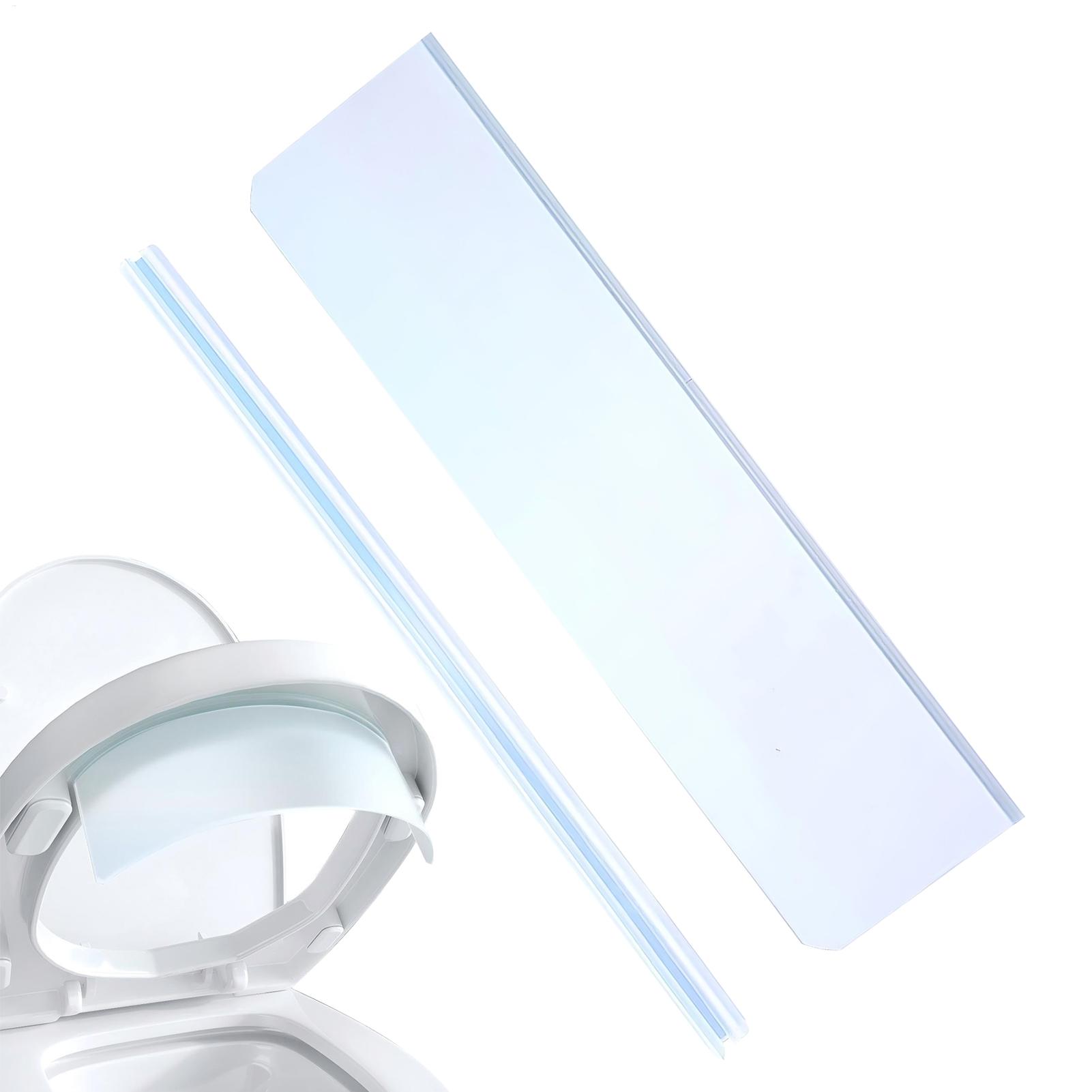 Home Bathroom With Two Toilets - Protector contra salpicaduras para inodoro, deflector