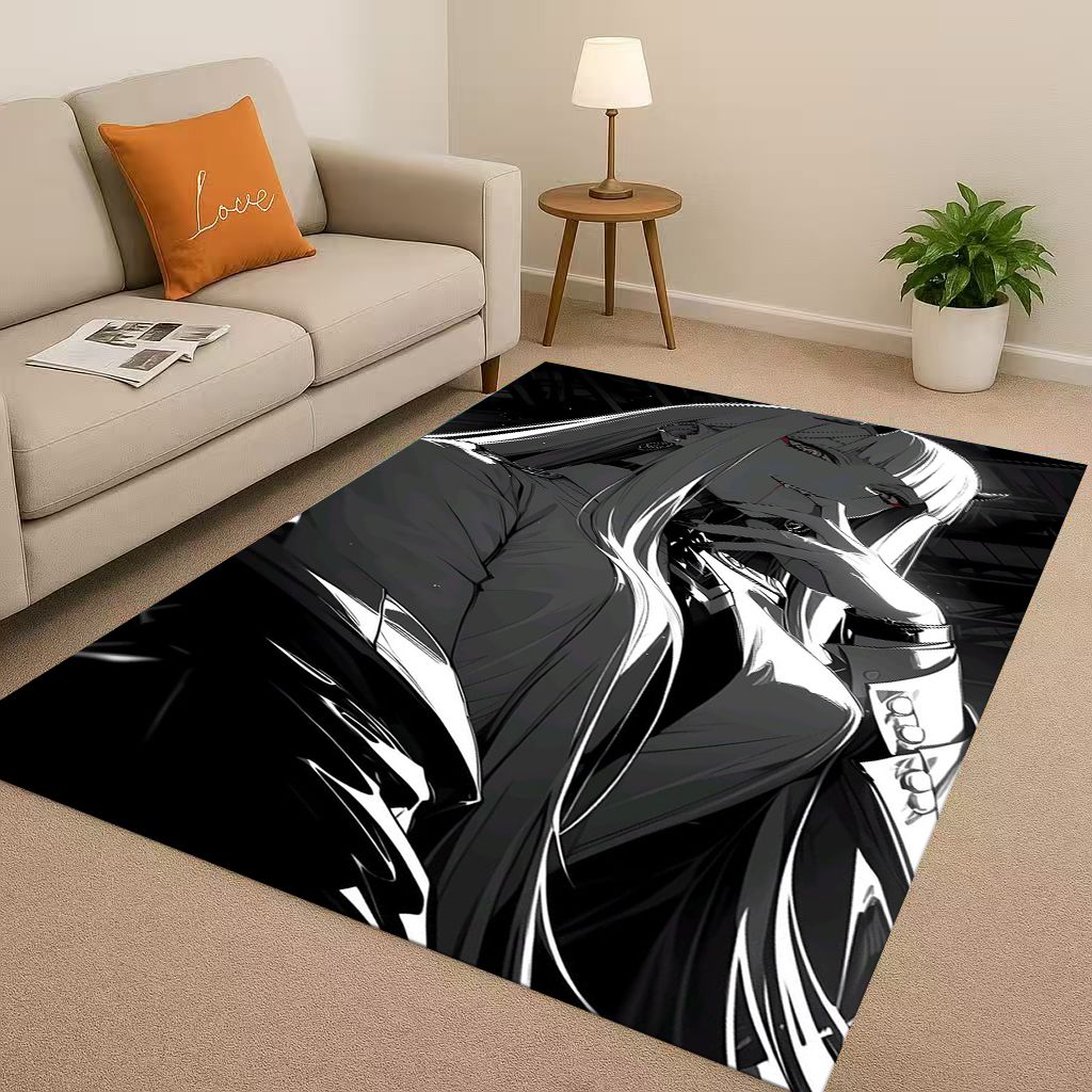 Home Bathroom With Two Toilets - Alfombra antideslizante con dibujos animados de