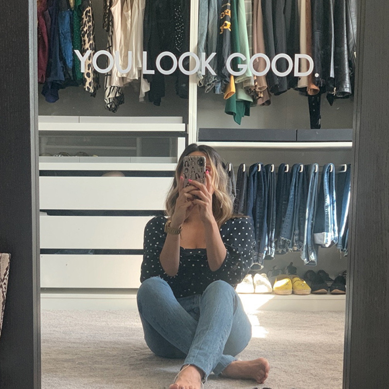 Home Goods Bathroom Mirrors - You Look Good Mirror Wall Sticker,
