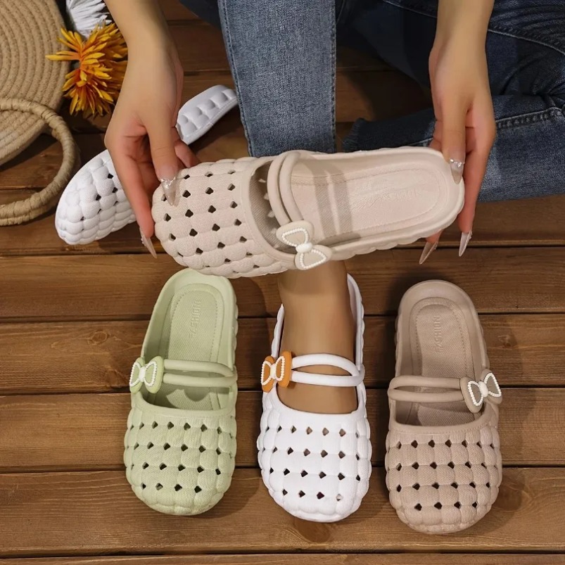 Pantuflas tejidas para mujer,  - Home Outdoor Bathroom reseña y precio