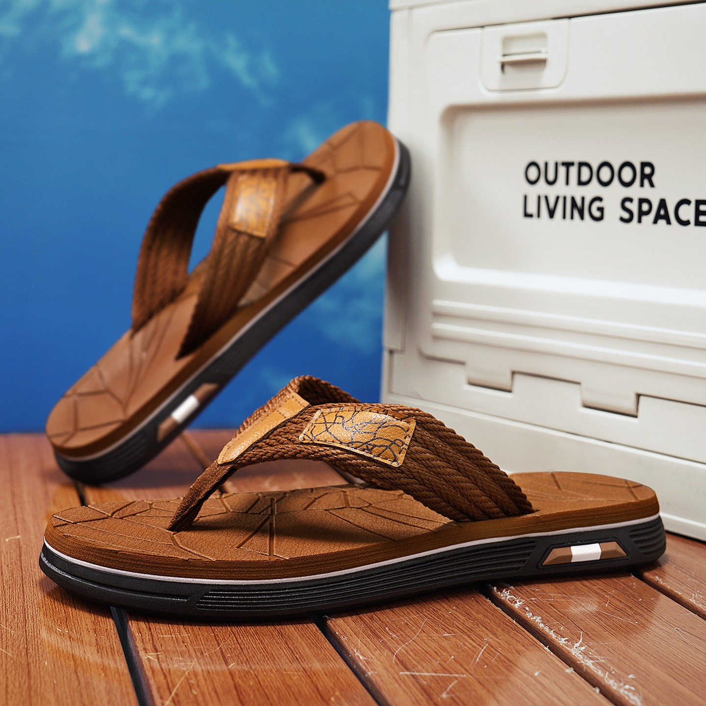 Sandalias planas de verano par - Home Outdoor Bathroom reseña y precio