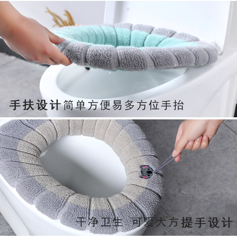 Funda de asiento de inodoro de - Home Bathroom With Two Toilets reseña y precio