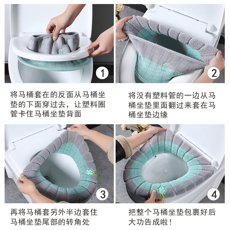 Funda de asiento de inodoro de - Home Bathroom With Two Toilets reseña y precio