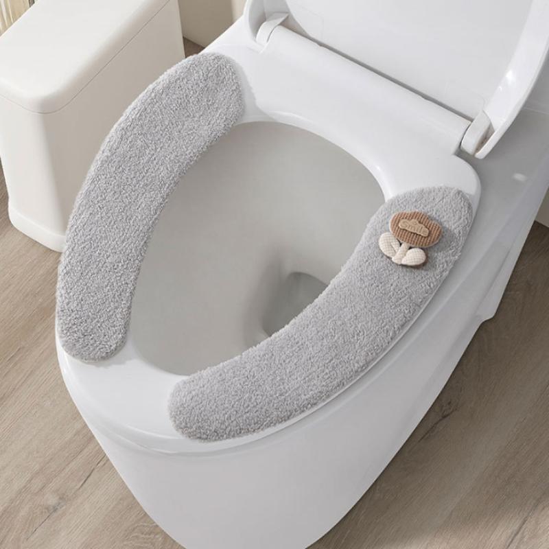 1 par de fundas de asiento de  - Home Bathroom With Two Toilets reseña y precio