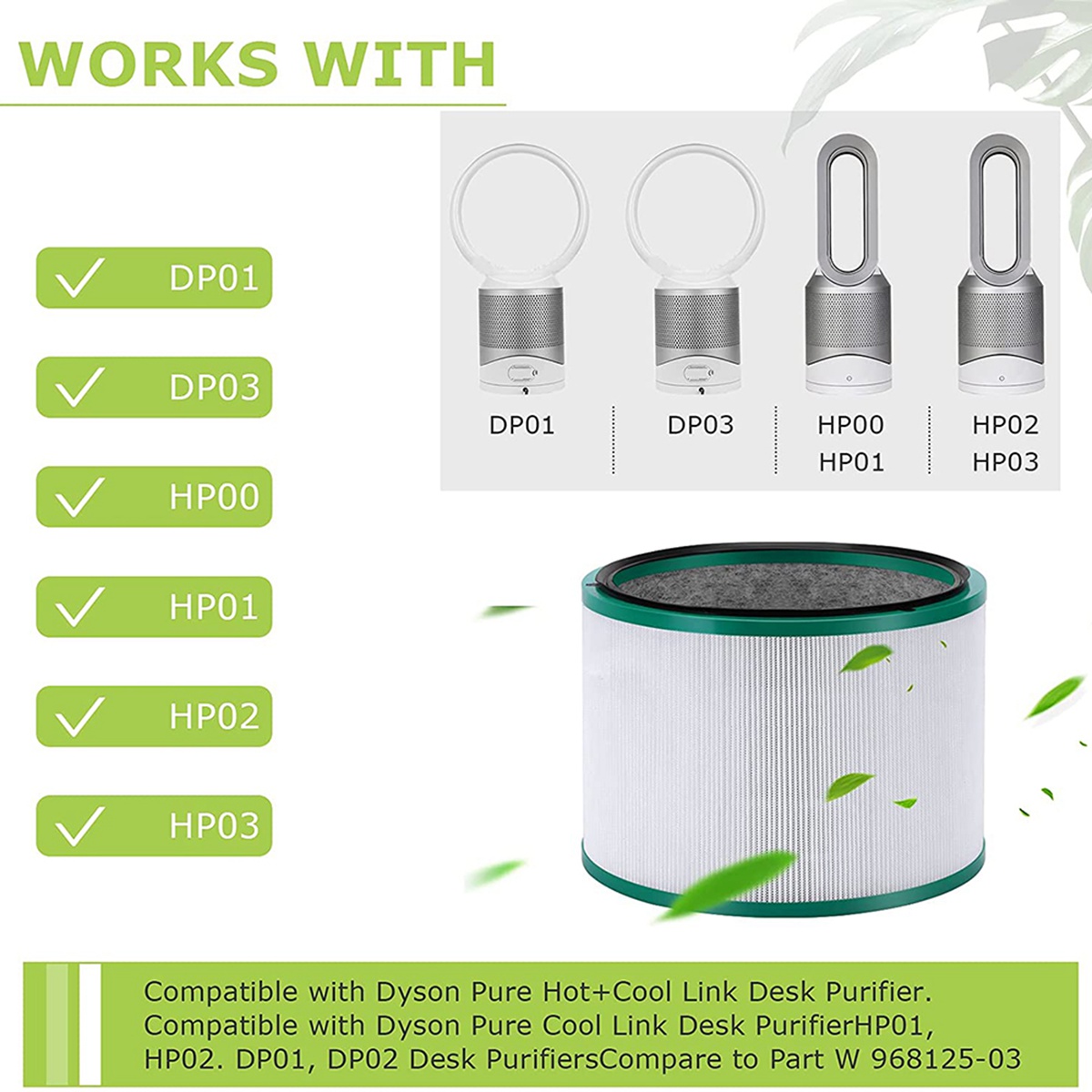 Filtro de Repuesto HGHO para P - Dyson Fan Pure Cool reseña y precio