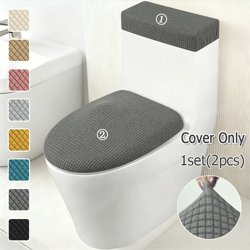 Juego de 2 Fundas Elásticas pa - Home Bathroom With Two Toilets reseña y precio