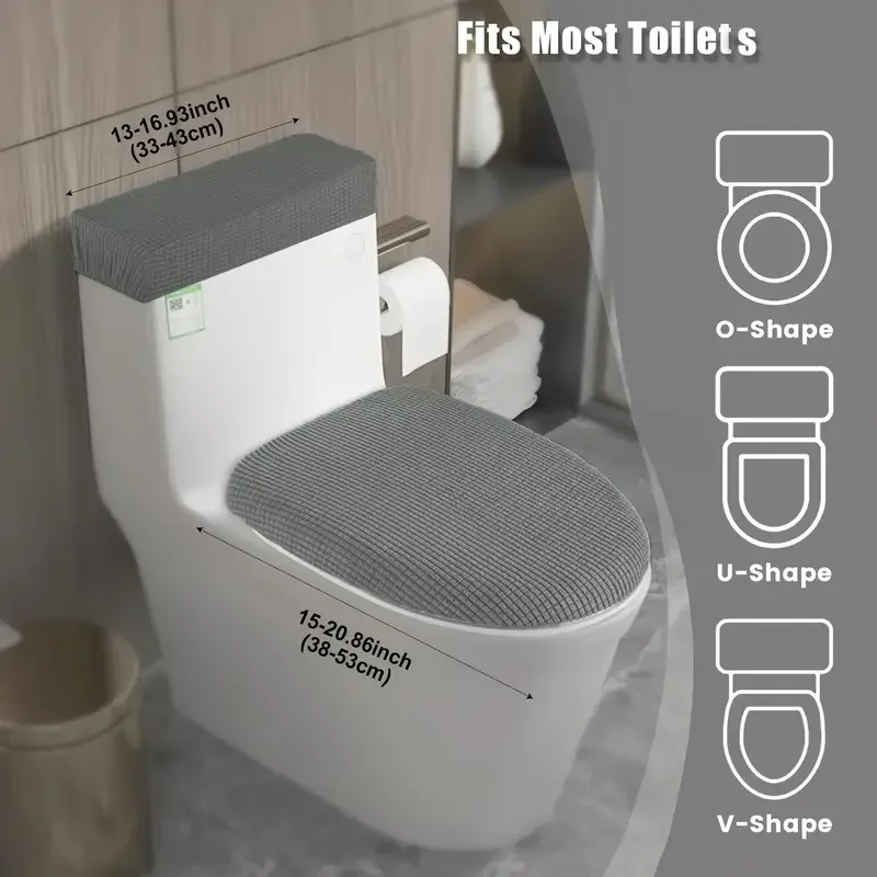 Juego de 2 Fundas Elásticas pa - Home Bathroom With Two Toilets reseña y precio