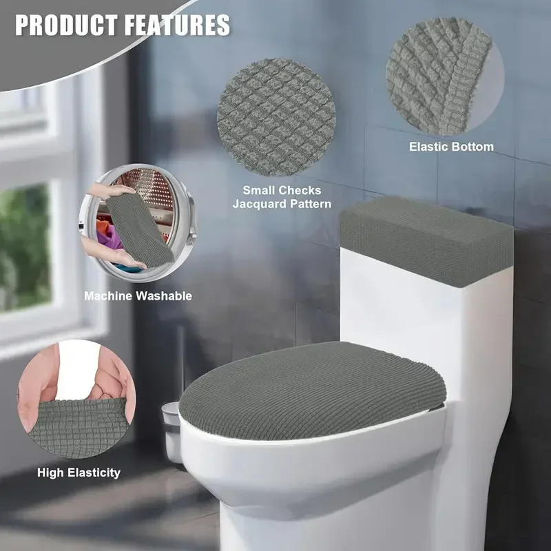 Juego de 2 Fundas Elásticas pa - Home Bathroom With Two Toilets reseña y precio