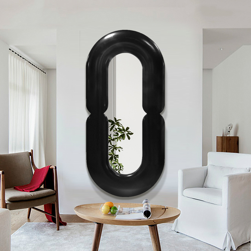 Espejo de Pared Ovalado Negro  - Home Goods Bathroom Mirrors reseña y precio
